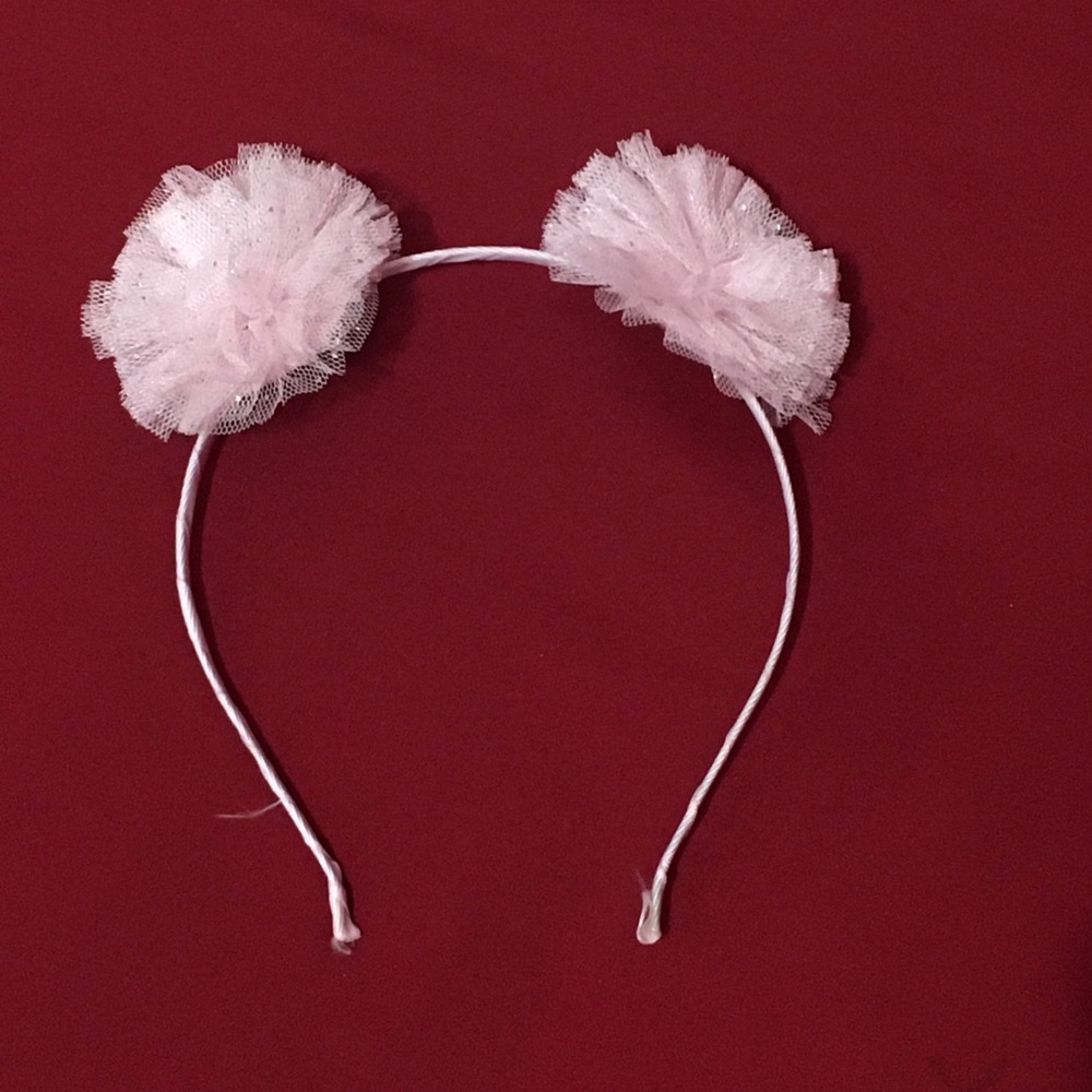 Girl’s Tulle Pom Headband